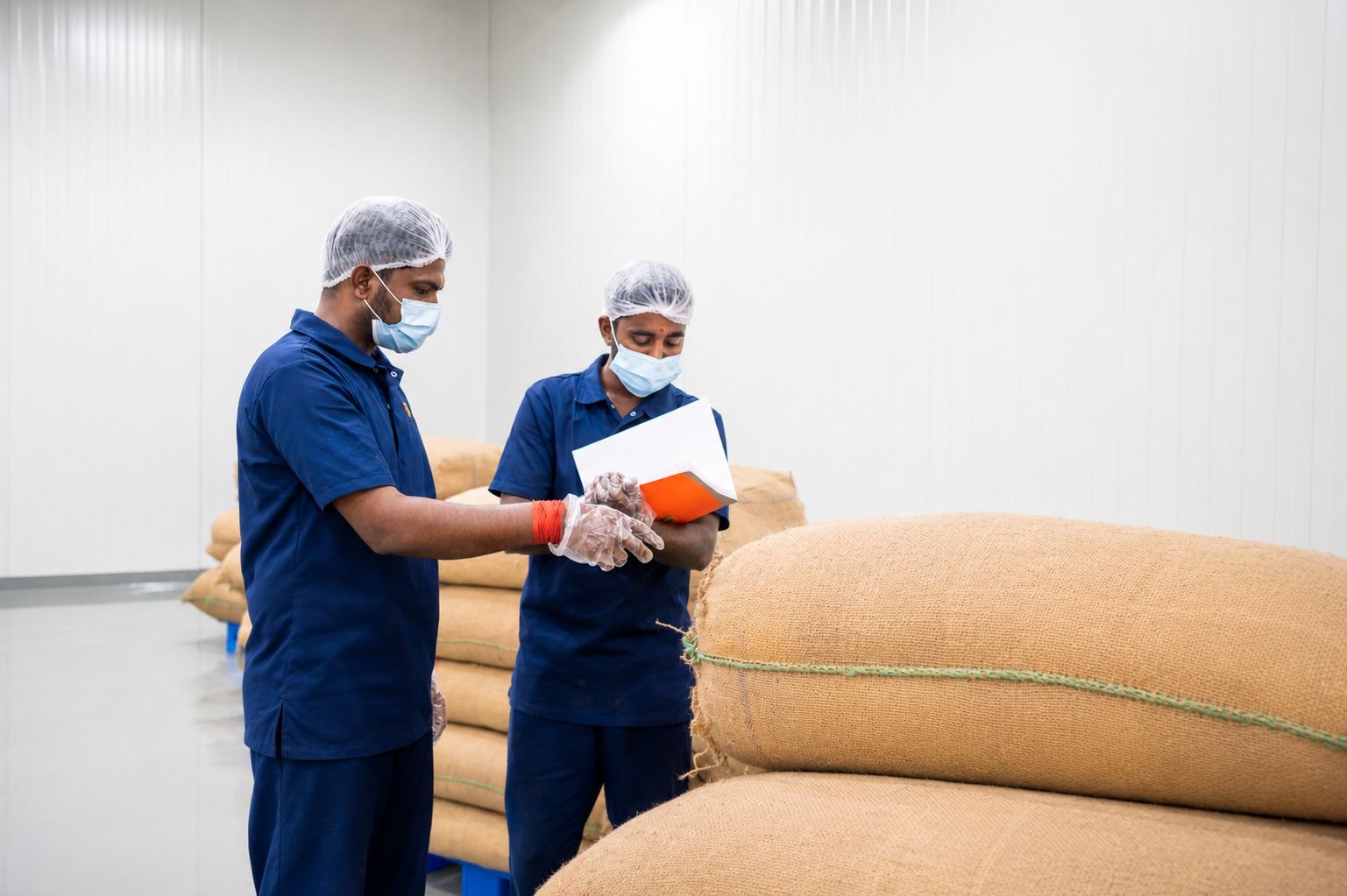 Bulk packing of export spices at Flavour Frenzy
